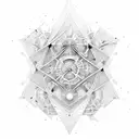 prime number cartesian plance plot graph tattoo design idea