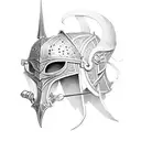 medieval knight tattoo design idea