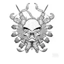 aztec scorpion  tattoo design idea