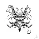 aztec scorpion  tattoo design idea