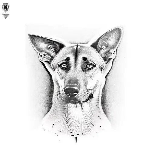malinois tattoo design idea