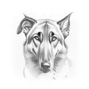malinois tattoo design idea
