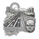 Interstate highway 20  tattoo design idea