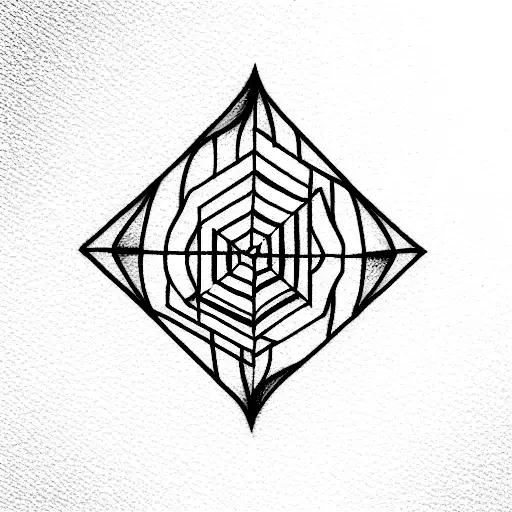 Carpenters square and lily tattoo design idea