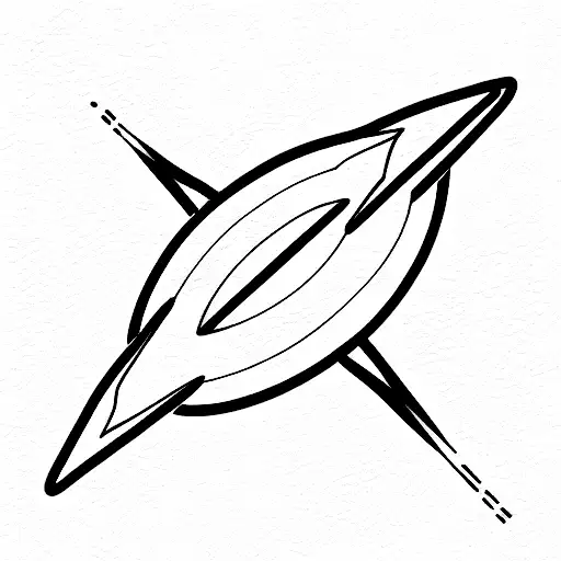 line starship enterprise tattoo design idea