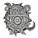 Aztec tattoo design idea