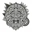 Aztec tattoo design idea