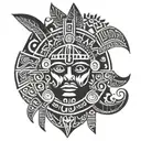 Aztec tattoo design idea