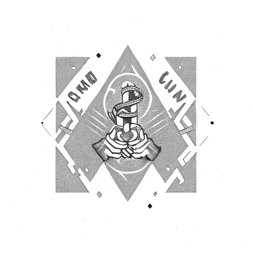 Columbus Crew Logo with “Take My Hand, Take My Whole  Life Too” tattoo design idea