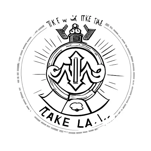 Columbus Crew Logo with “Take My Hand, Take My Whole  Life Too” tattoo design idea
