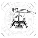 vader lightsaber duel with luke on death star tattoo design idea