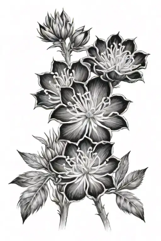 growing desert wildflowers including indian paintbrush growing along humeral fracture scar fine line tattoo design idea