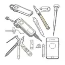 Cellphone Repair Tools tattoo design idea