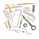 Cellphone Repair Tools tattoo design idea