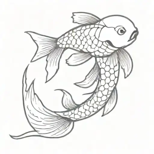 koi fish tattoo design idea