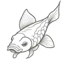 koi fish tattoo design idea