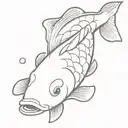 koi fish tattoo design idea