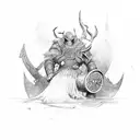 Norse, 1%, Running tattoo design idea