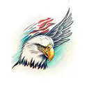 bald eagle Aarakocra archer tattoo design idea