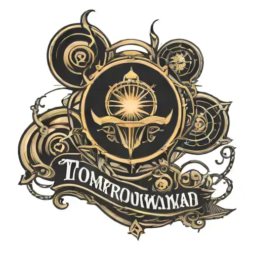 tomorrowland logo tattoo design idea