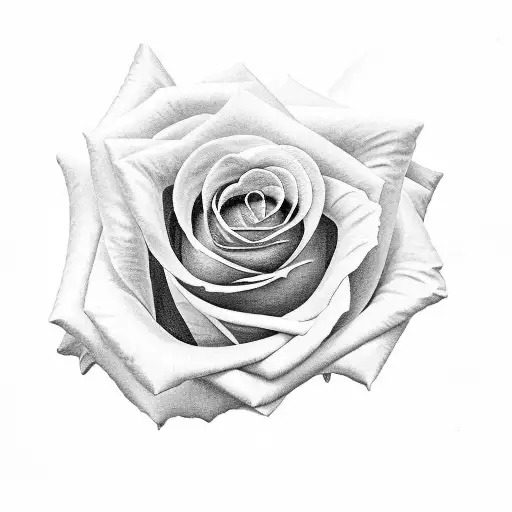 Rose with God and Devil tattoo design idea