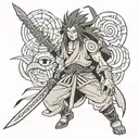 Madara Uchiha tattoo design idea