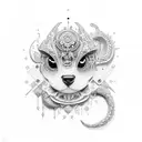 gudaña con carabela tattoo design idea