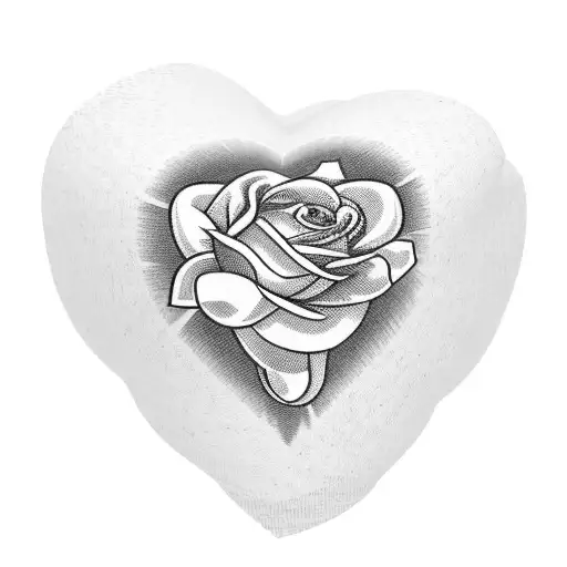bandage stone heart with a flower in the top for the for arm tattoo design idea