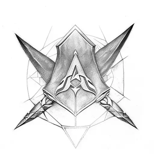 assassins creed hidden blade tattoo design idea