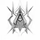 assassins creed hidden blade tattoo design idea