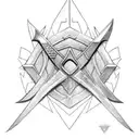 assassins creed hidden blade tattoo design idea