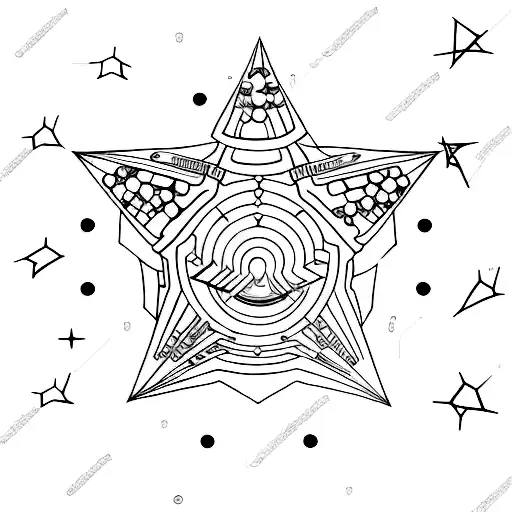 stars in formation of orion's belt in incorporating 1111 tattoo design idea