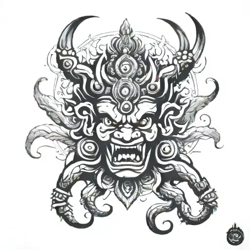 Bhairav symbolic tattoo design tattoo design idea
