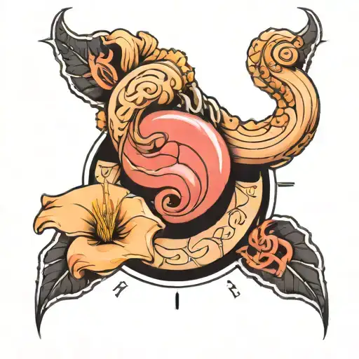 simple but detatailed and sexy womb tattoo with uterus, birth canal and ovum not too large hentai inspired tattoo design idea