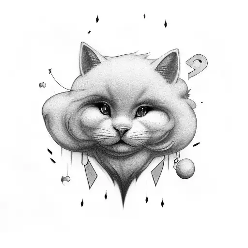 Cloud with birthday tattoo design idea