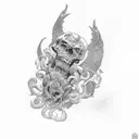 Tombstone  tattoo design idea