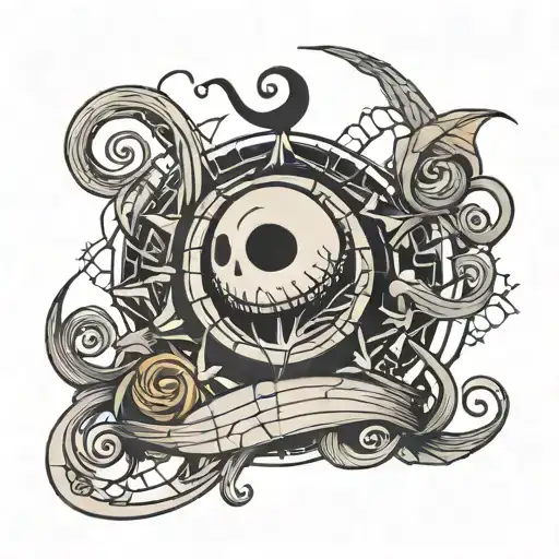 Nightmare before christmas simple tattoo tattoo design idea
