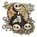 Nightmare before christmas tattoo tattoo design idea