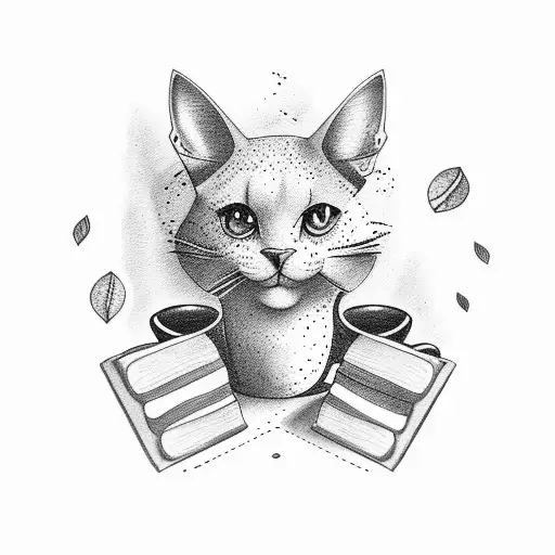 coffee, travel, book, love, Cook tattoo design idea