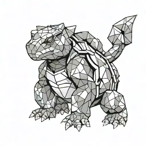 blastoise tattoo design idea