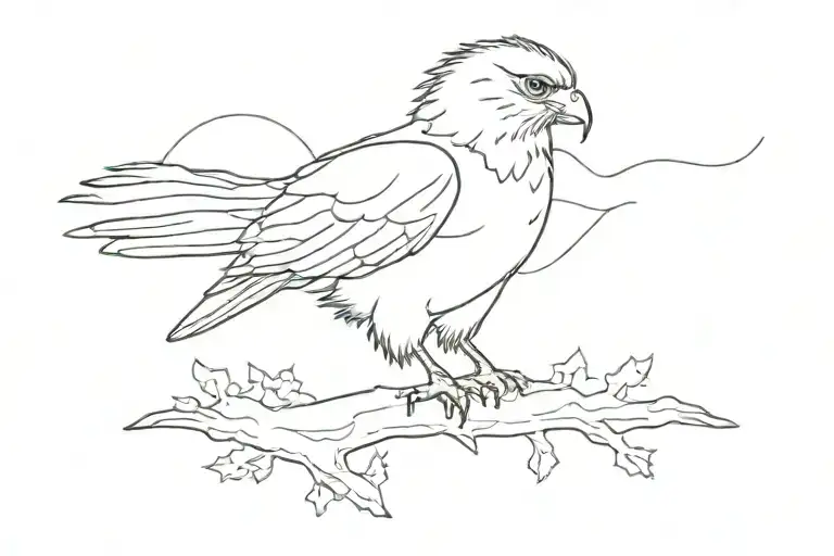 hawk drive Minnesota tattoo design idea