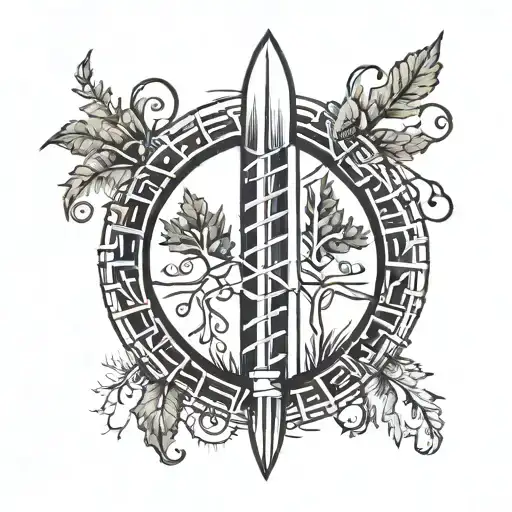ogham tattoo design idea