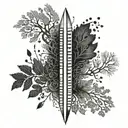 ogham tattoo design idea