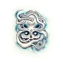 Subtle medusa tattoo design idea