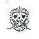 Subtle medusa tattoo design idea