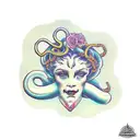 Subtle medusa tattoo design idea