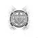 paraguayan guarani symbol on the arm tattoo design idea