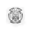 paraguayan guarani symbol on the arm tattoo design idea