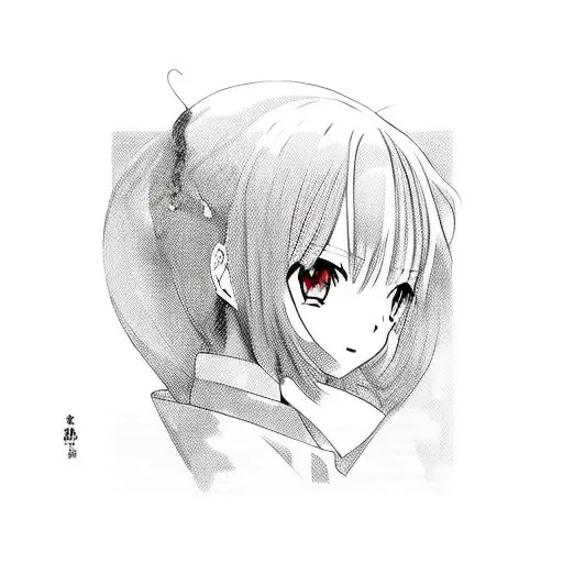 rem anime rezero tattoo design idea