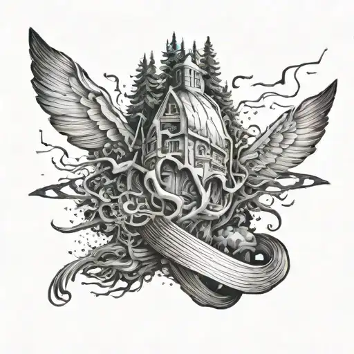 life's ups and downs forming tattoo design idea